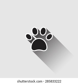 Paw Print. Vector illustration