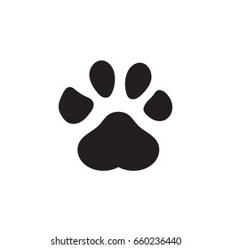 Paw Print vector illustration.