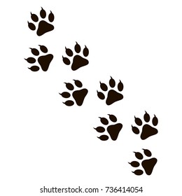 Paw Print vector illustration.	
