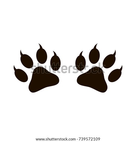 Paw Print vector illustration.	
