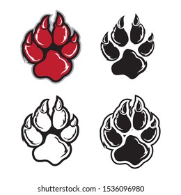 wildcat paw print logo