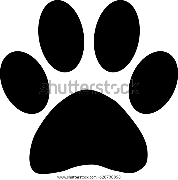 Paw Prints Stock Vector (Royalty Free) 628730858