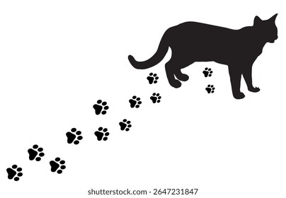Paw Imprime O Fundo. Animais bonitos e cães animais de estimação pata impressão isolado no fundo branco.