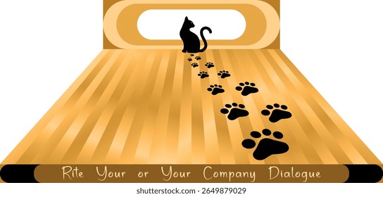 Paw Prints Background. Cute pets and Dogs pets paw print isolated on white background.