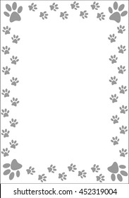 Paw Prints Border