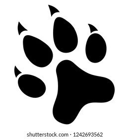 Paw Prints. Logo. Vector Illustration.