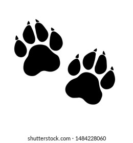 Paw Prints. Logo. Vector Illustration. Isolated vector Illustration.