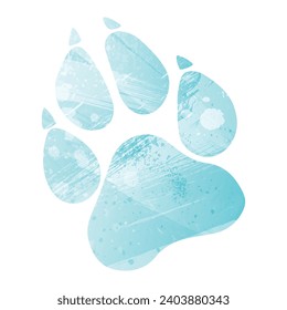 Druckpfeil. Logo. Vektorgrafik. Aquarell. Aquamarine Farbe.