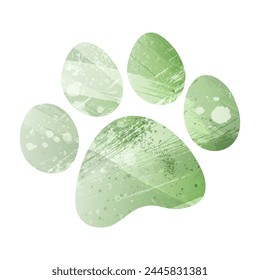 Paw Prints. Logo. Vector Illustration.