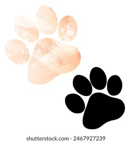 Paw Prints. Logo. Vector Illustration.