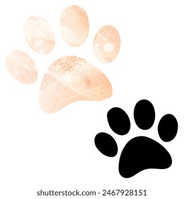 Paw Prints. Logo. Vector Illustration.