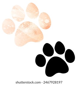 Paw Prints. Logo. Vector Illustration.