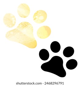 In: Paw Prints. Logo. Vektorillustration.