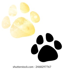 Paw Prints. Logo. Vector Illustration.