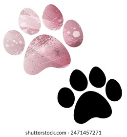 Paw Prints. Logo. Vector Illustration.