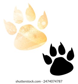 Paw Prints. Logo. Vector Illustration.