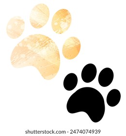 Paw Prints. Logo. Vector Illustration.