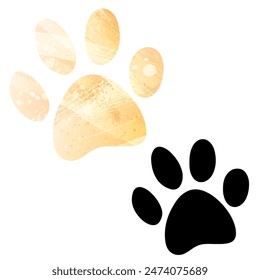 Paw Prints. Logo. Vector Illustration.