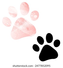Paw Prints. Logo. Vector Illustration.