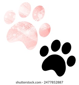 Paw Prints. Logo. Vector Illustration.