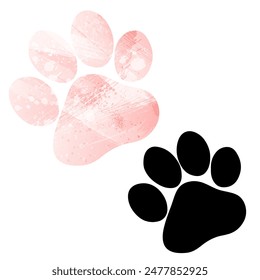 Paw Prints. Logo. Vector Illustration.