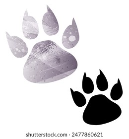 Paw Prints. Logo. Vector Illustration.
