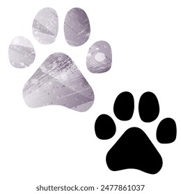 Paw Prints. Logo. Vector Illustration.