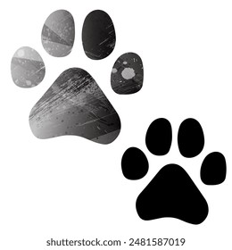 Paw Prints. Logo. Vector Illustration.