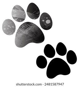 Paw Prints. Logo. Vector Illustration.