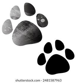 Paw Prints. Logo. Vector Illustration.
