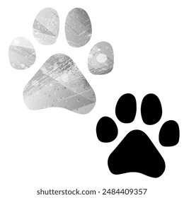 Paw Prints. Logo. Vector Illustration.