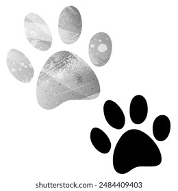 Paw Prints. Logo. Vector Illustration.
