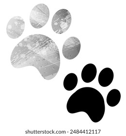 Paw Prints. Logo. Vector Illustration.