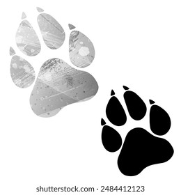 Paw Prints. Logo. Vector Illustration.