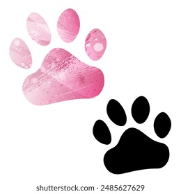 Paw Prints. Logo. Vector Illustration.