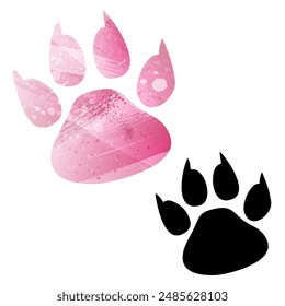 Paw Prints. Logo. Vector Illustration.