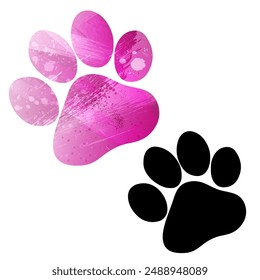 Paw Prints. Logo. Vector Illustration.