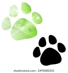 Paw Prints. Logo. Vector Illustration.