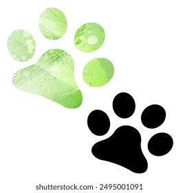 Paw Prints. Logo. Vector Illustration.