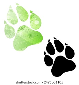 Paw Prints. Logo. Vector Illustration.