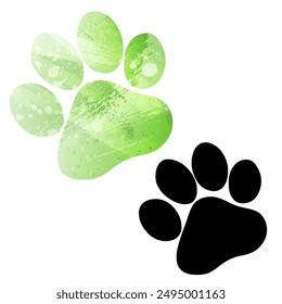 Paw Prints. Logo. Vector Illustration.