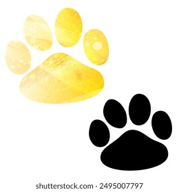 Paw Prints. Logo. Vector Illustration.