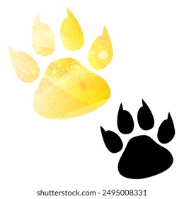 Paw Prints. Logo. Vector Illustration.