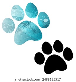 Paw Prints. Logo. Vector Illustration.