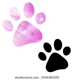 Paw Prints. Logo. Vector Illustration.