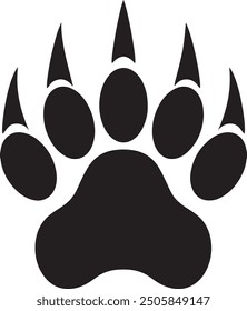 Paw Prints Logo Vector Illustration Isolated Vector Illustration