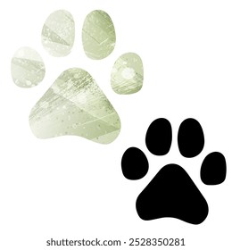 Paw Prints. Logo. Vector Illustration.