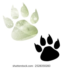 Paw Prints. Logo. Vector Illustration.