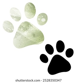 Paw Prints. Logo. Vector Illustration.
