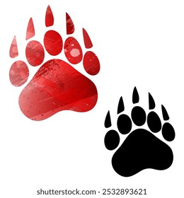 Paw Prints. Logo. Vector Illustration.